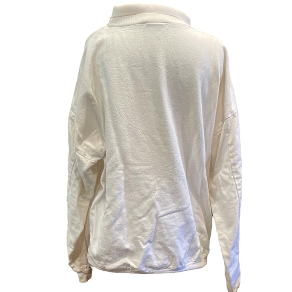 VTG Wek The World Eskimos In Boat Alaska Sweatshirt with Collar Mens Sz 1 (L-XL) - Picture 4 of 13